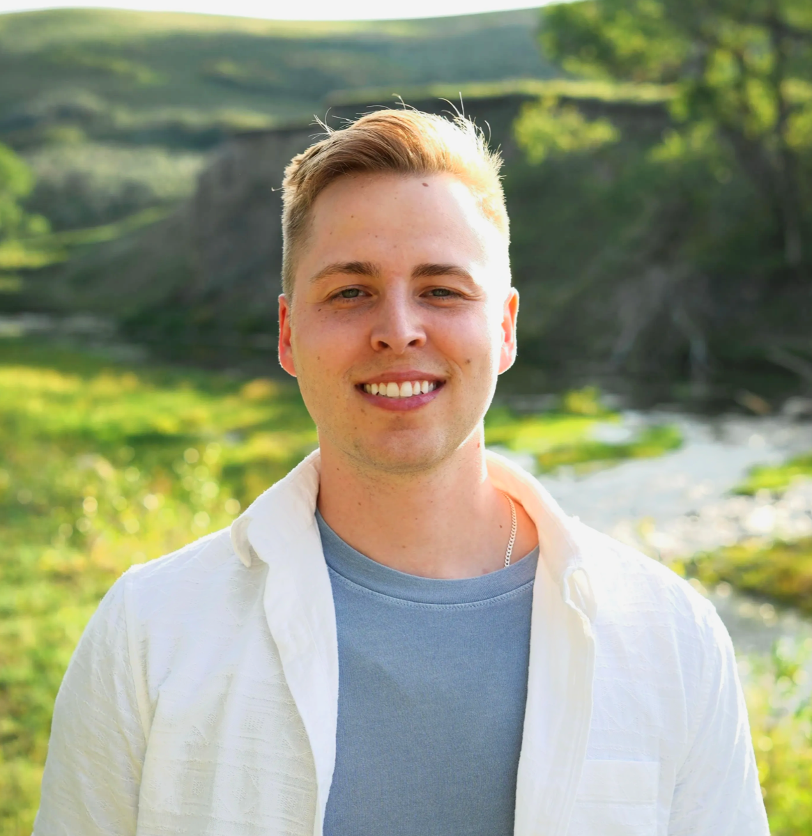 Carter Lybbert smiling outdoors